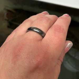 Size 11 genuine hematite ring
